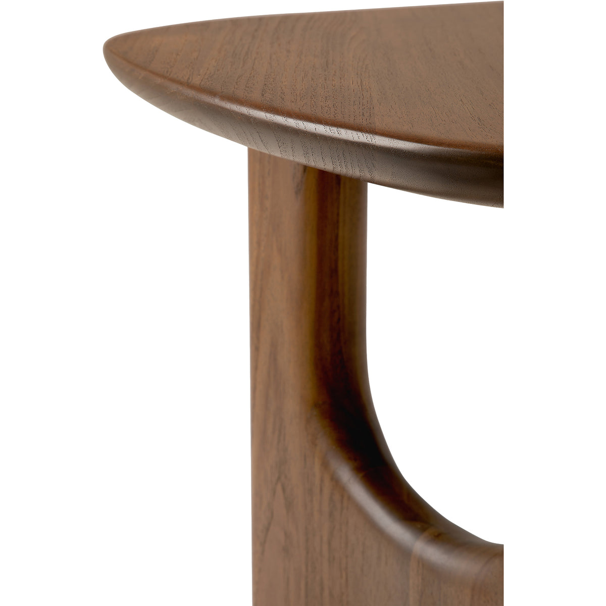 Flow Side Table - Teak Wild Brown