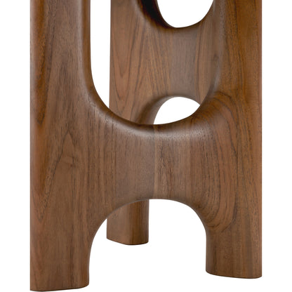 Flow Side Table - Teak Wild Brown