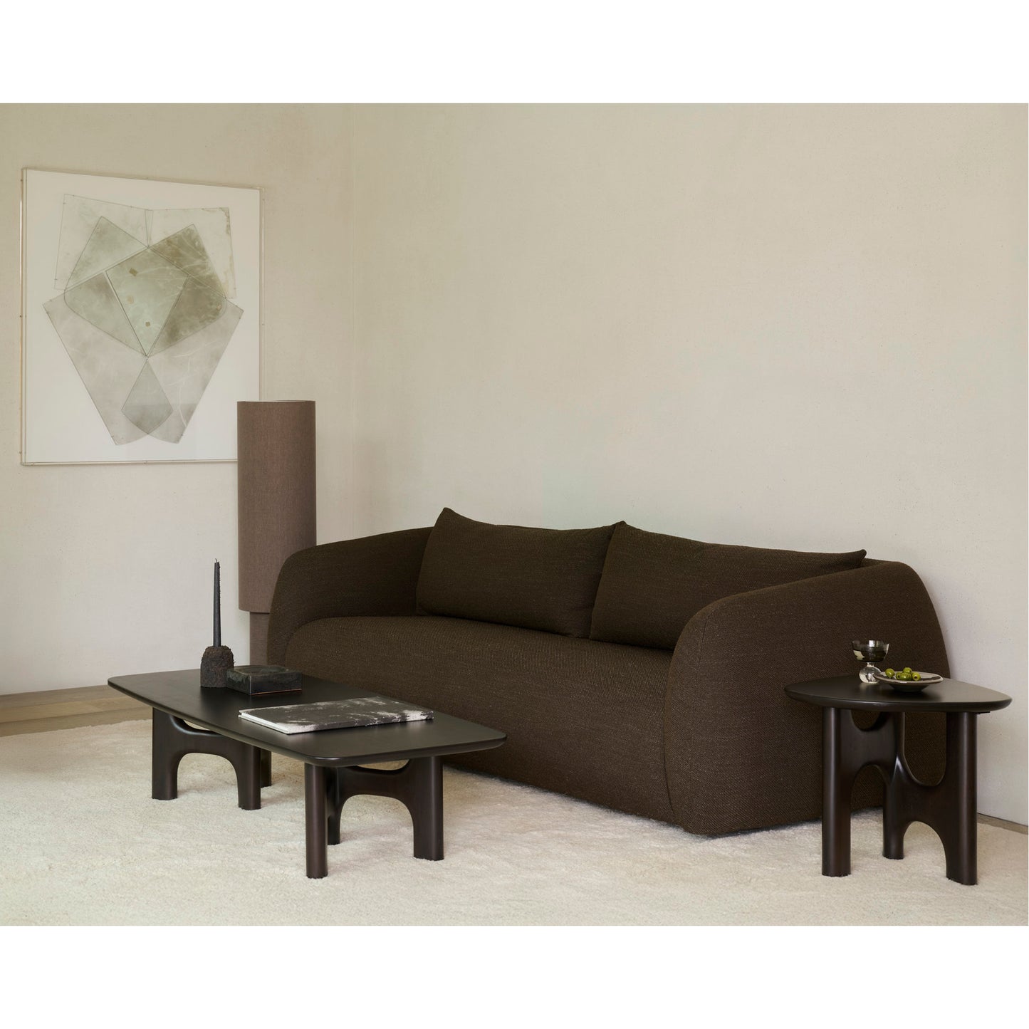 Flow Side Table - Rose Brown Mahogany