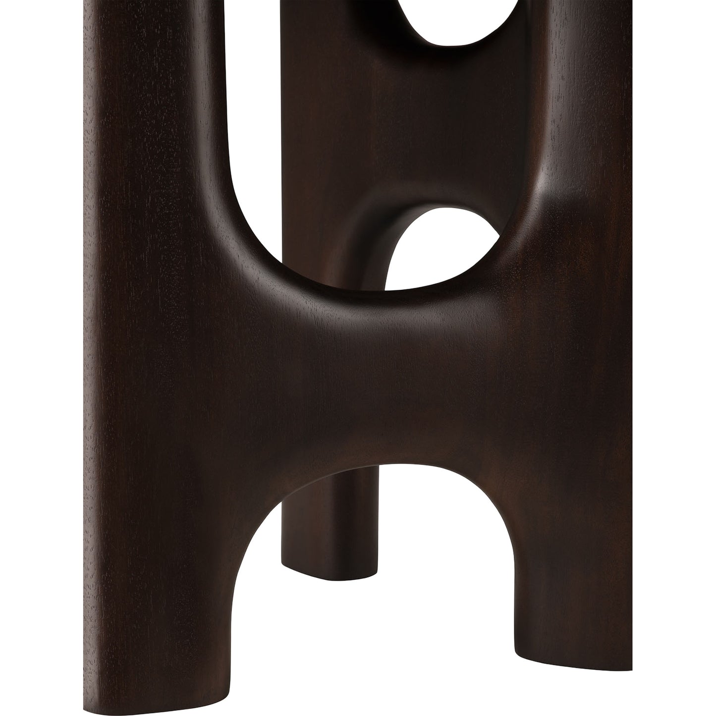 Flow Side Table - Rose Brown Mahogany
