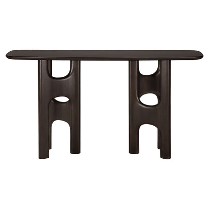 Flow Sofa Console Table - Rose Brown Mahogany
