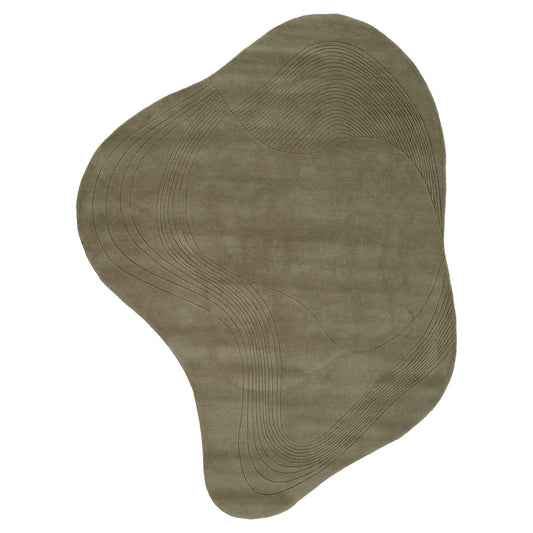 Fluid Arc Rug - Olive