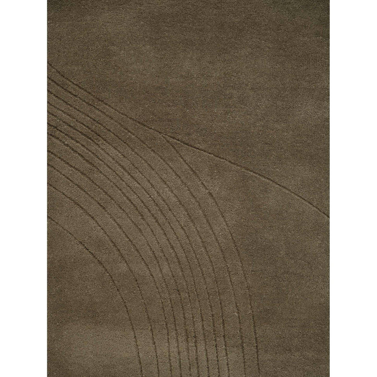 Fluid Arc Rug - Olive