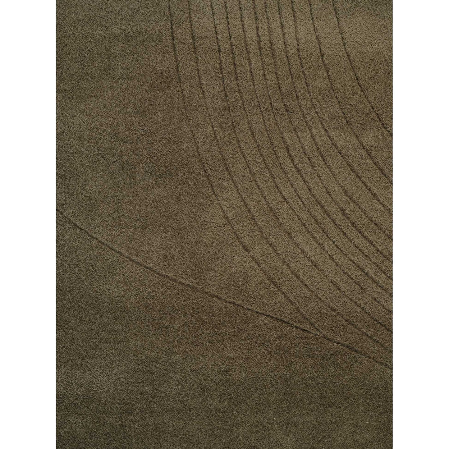 Fluid Arc Rug - Olive