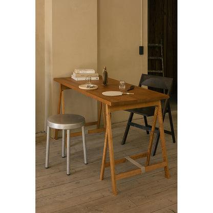 Folding Flat Table Trestles - Warm Brown Birch