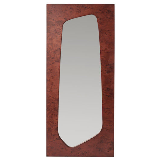 Folia Mirror - Dark Stained Burl, Large