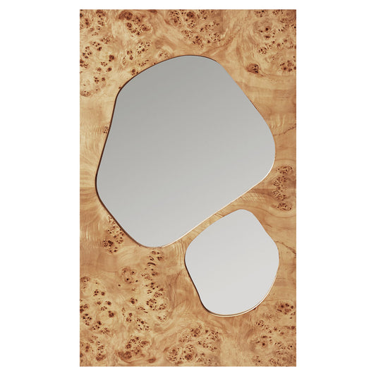 Folia Mirror - Natural Burl, Medium