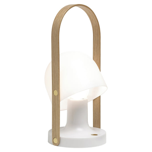 FollowMe Portable Lamp - White, Oak