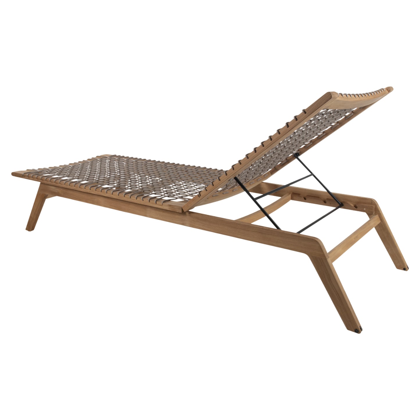 Forte Sun Lounger - Straps, Teak
