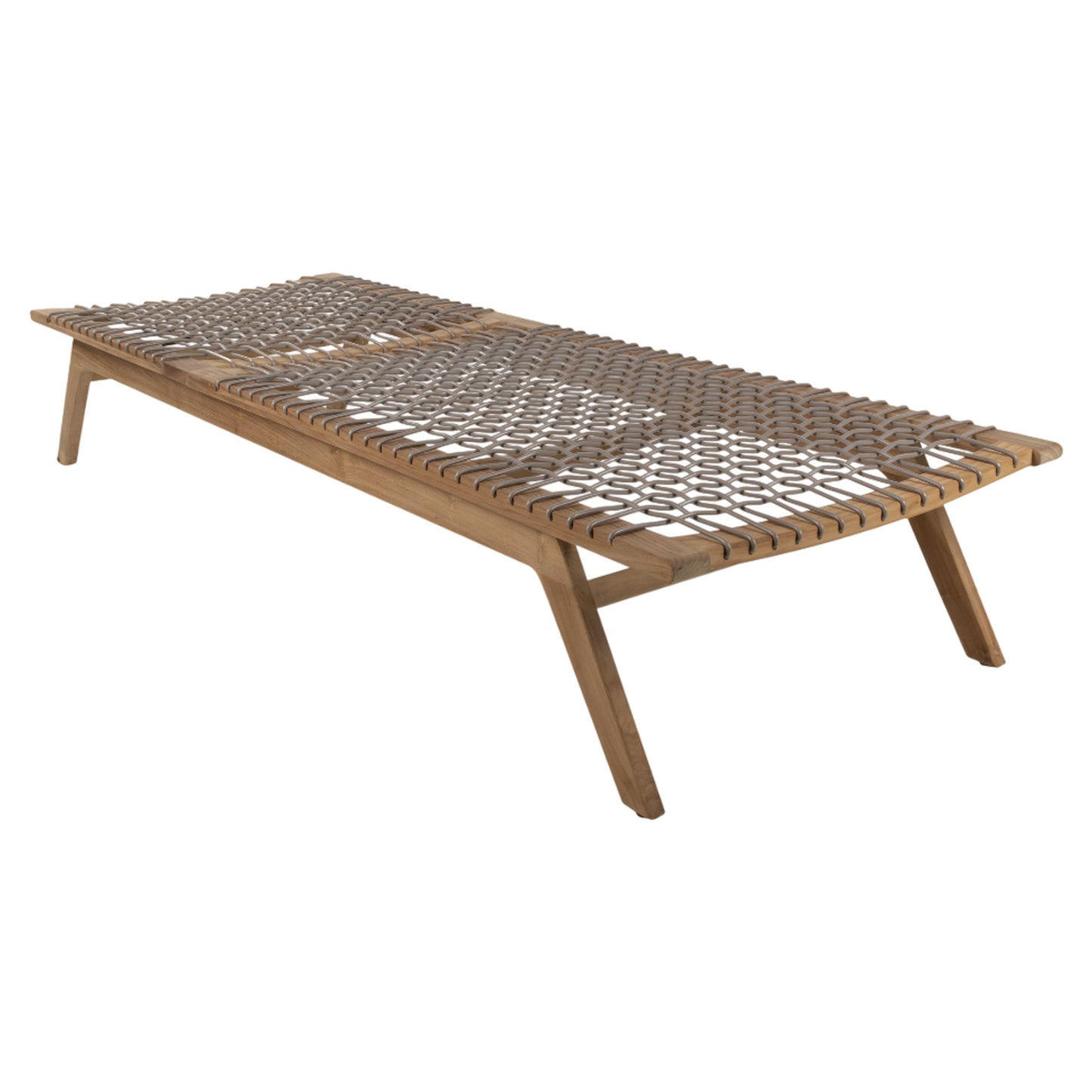 Forte Sun Lounger - Straps, Teak