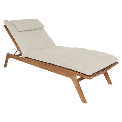 Forte Sun Lounger - Straps, Teak