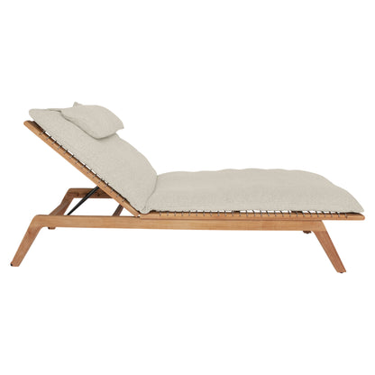Forte Sun Lounger - Straps, Teak
