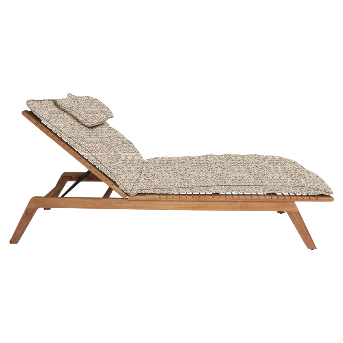 Forte Sun Lounger - Straps, Teak