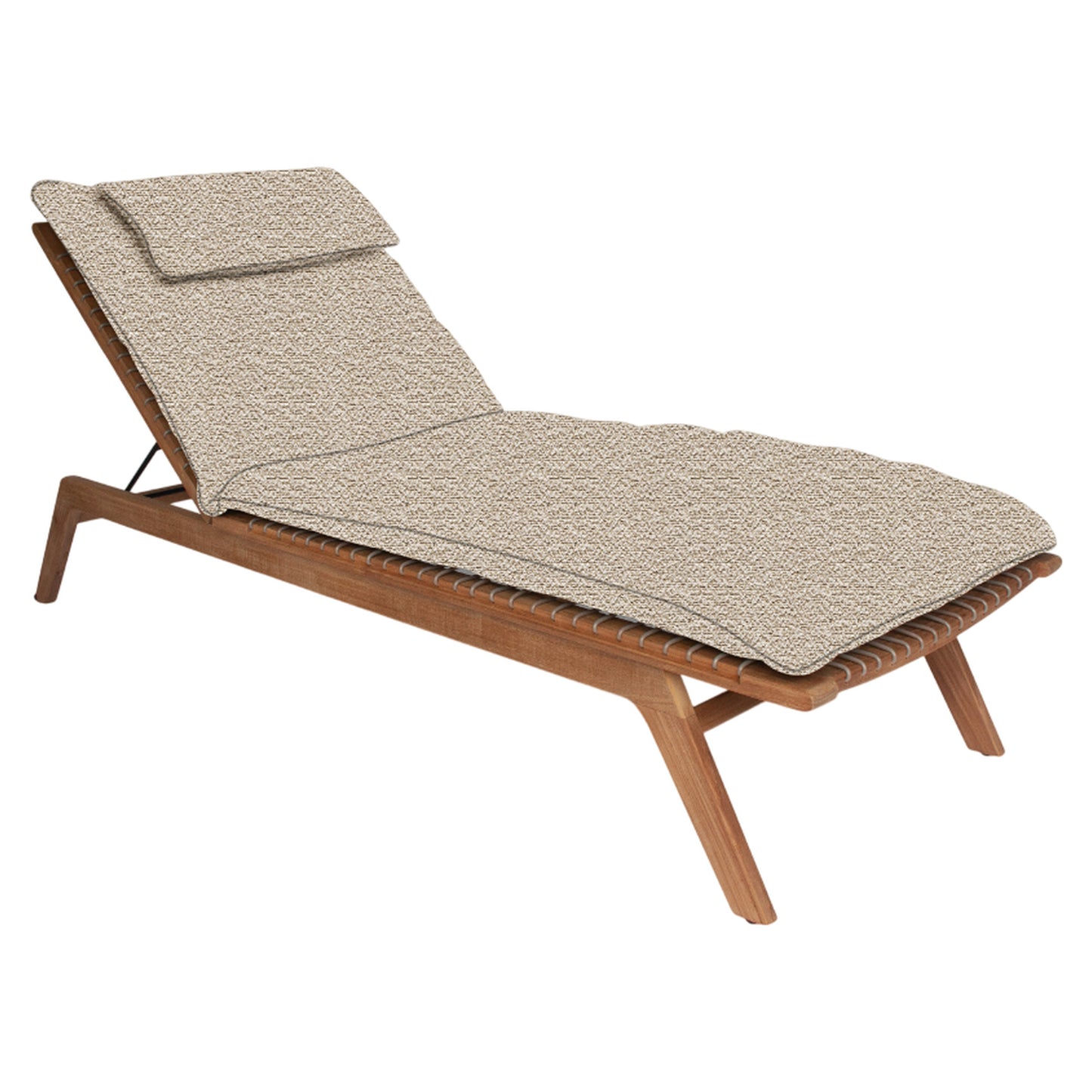 Forte Sun Lounger - Straps, Teak