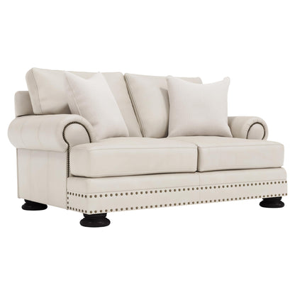 Foster Leather Loveseat