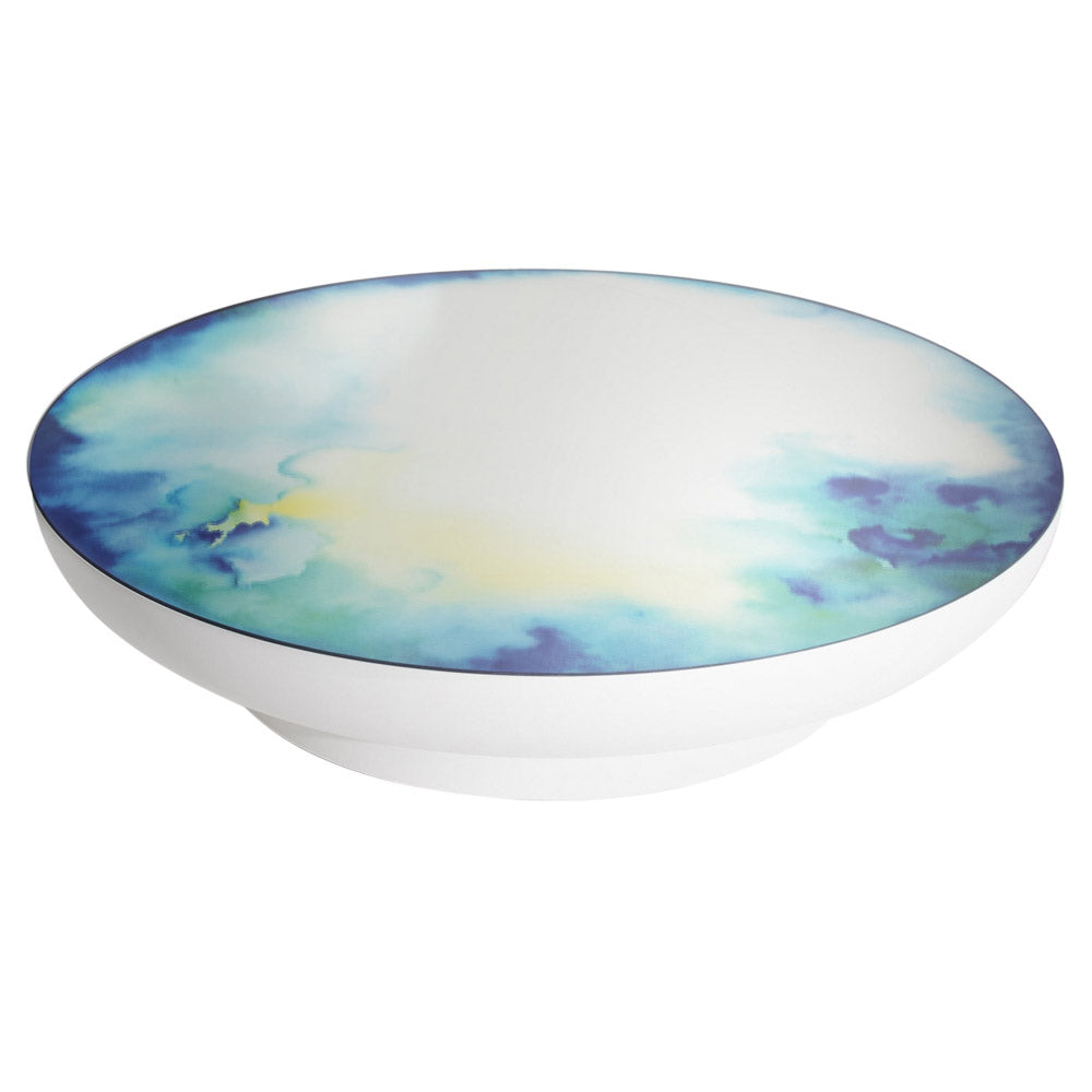 Francis Extra Large Round Mirror Coffee Table - White