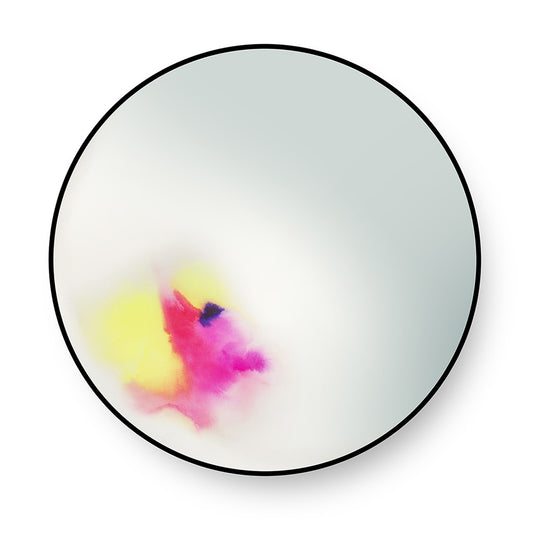 Francis Large Round Wall Mirror - Pink, Yellow