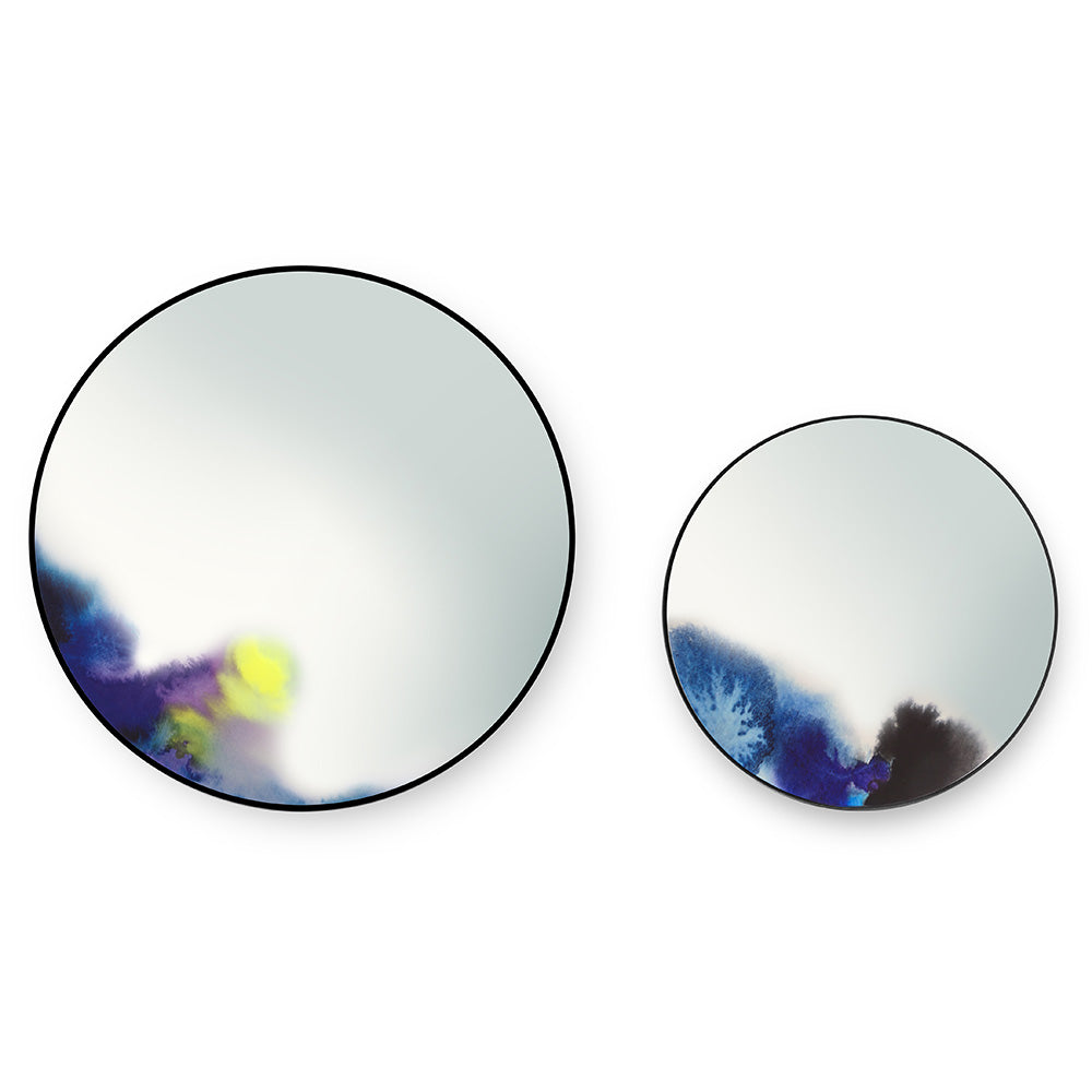 Francis Small Round Wall Mirror - Blue, Purple
