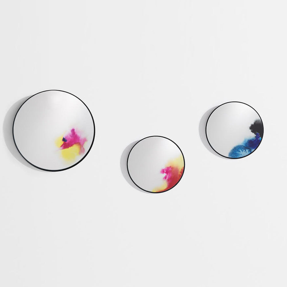 Francis Small Round Wall Mirror - Blue, Purple
