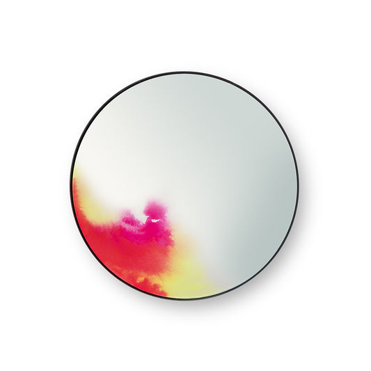 Francis Small Round Wall Mirror - Pink, Yellow