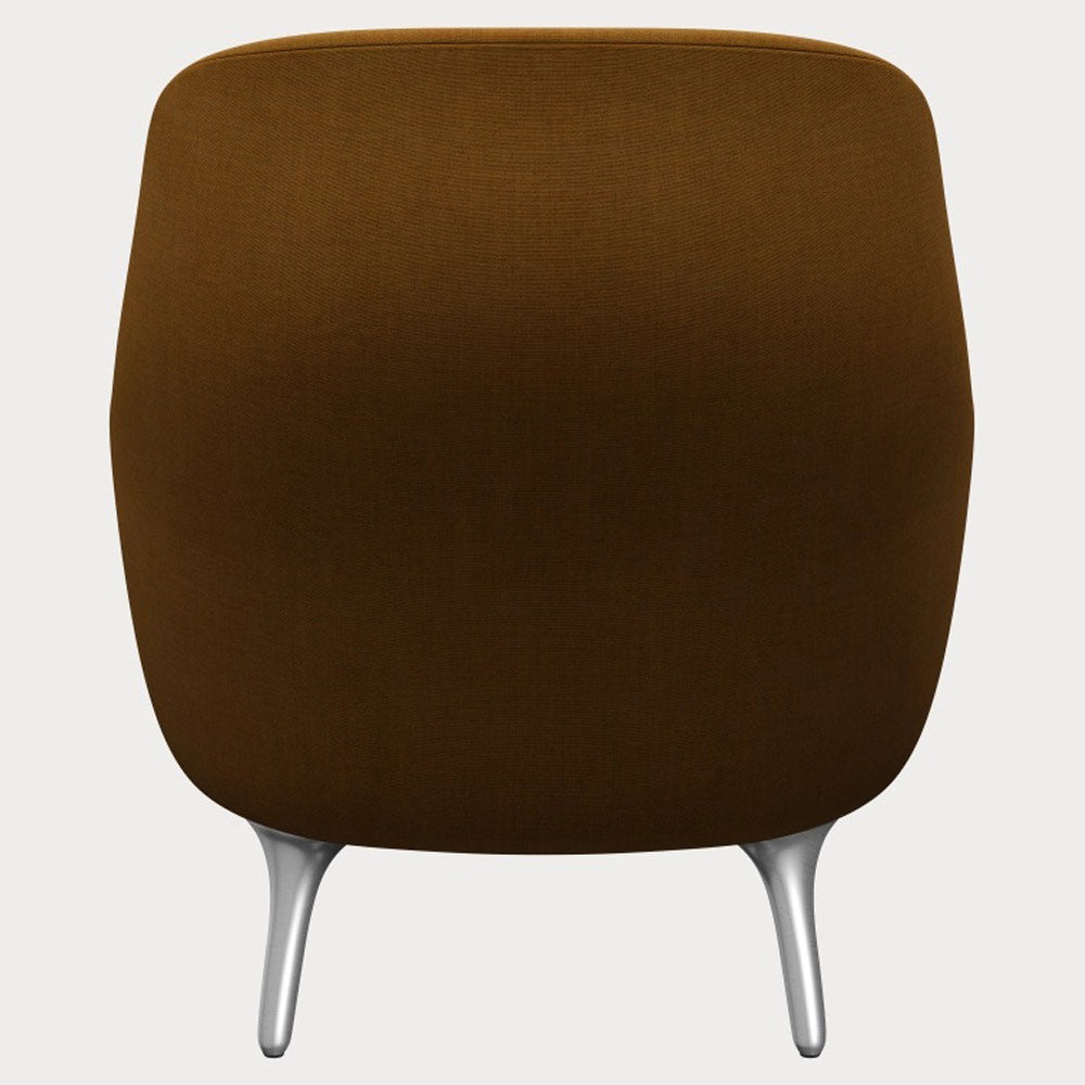 Fri Lounge Chair - Burnt Yellow, Brushed Aluminum Legs