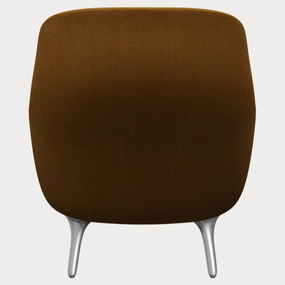 Fri Lounge Chair - Burnt Yellow, Brushed Aluminum Legs