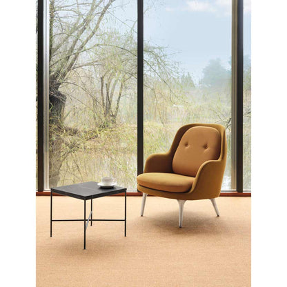 Fri Lounge Chair - Burnt Yellow, Brushed Aluminum Legs
