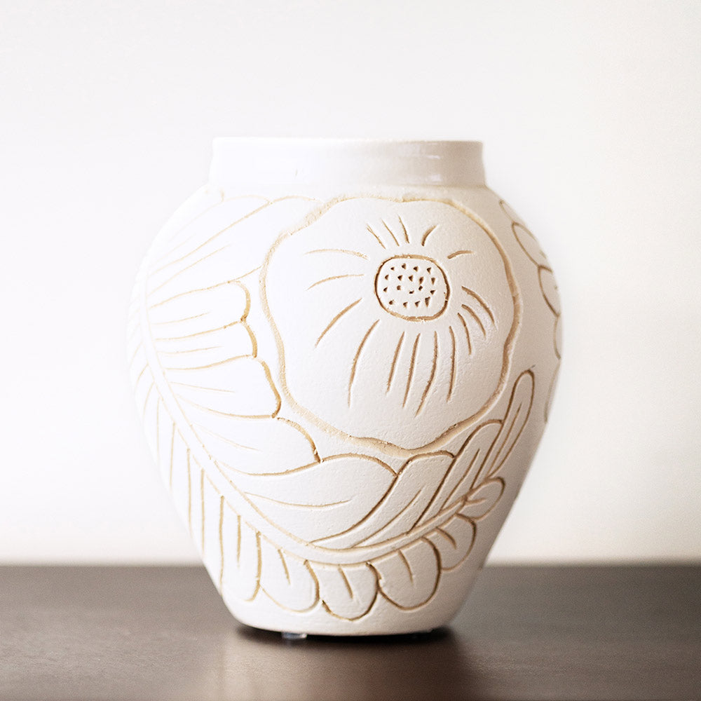 Frida Small Vase - White
