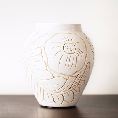 Frida Small Vase - White