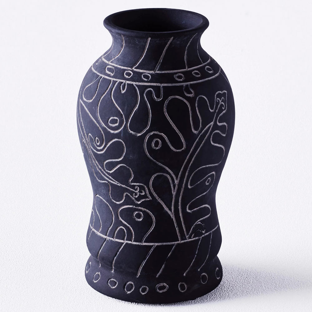 Frida Tall Vase - Black