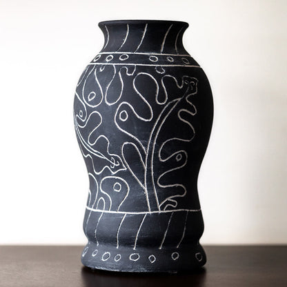 Frida Tall Vase - Black