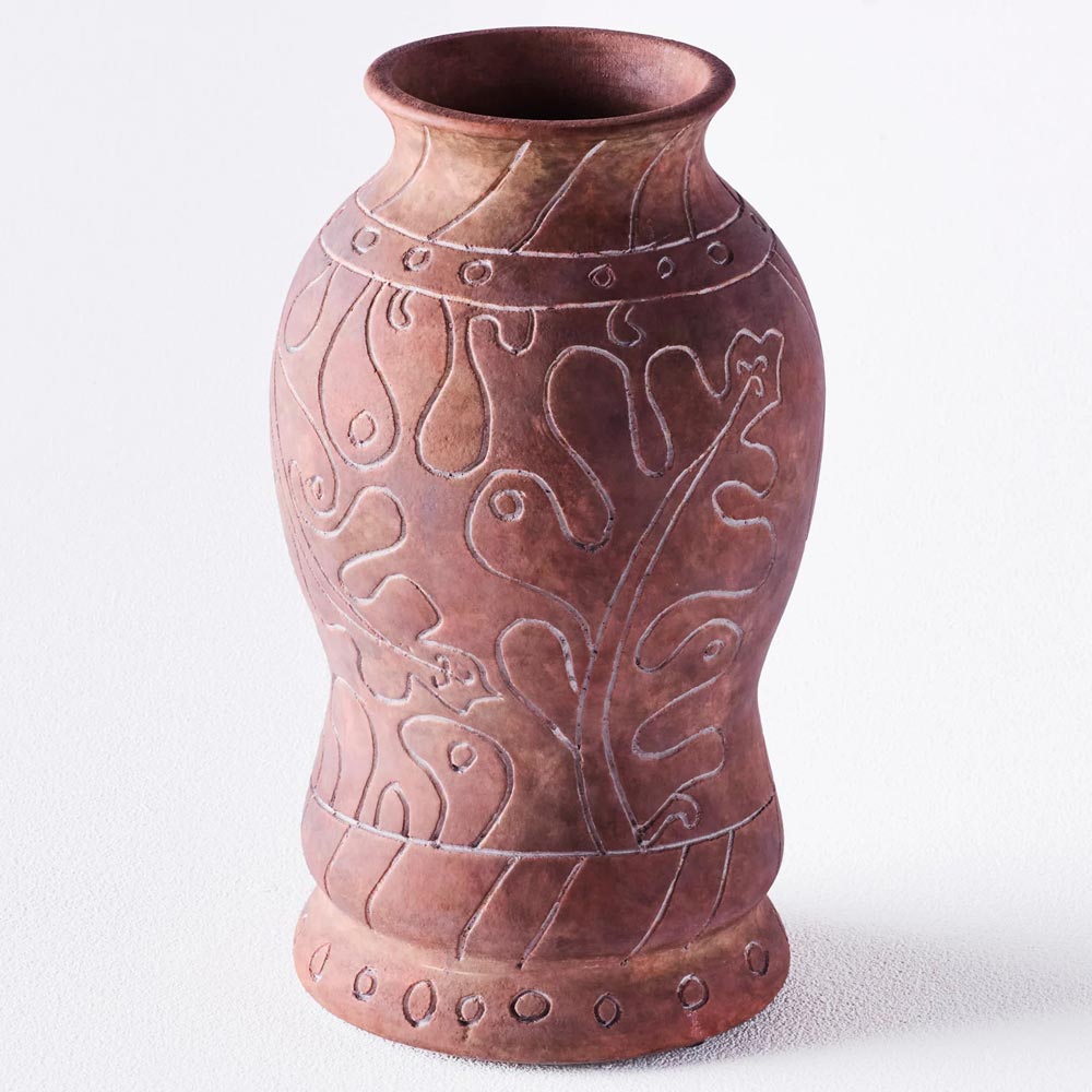 Frida Tall Vase - Brown