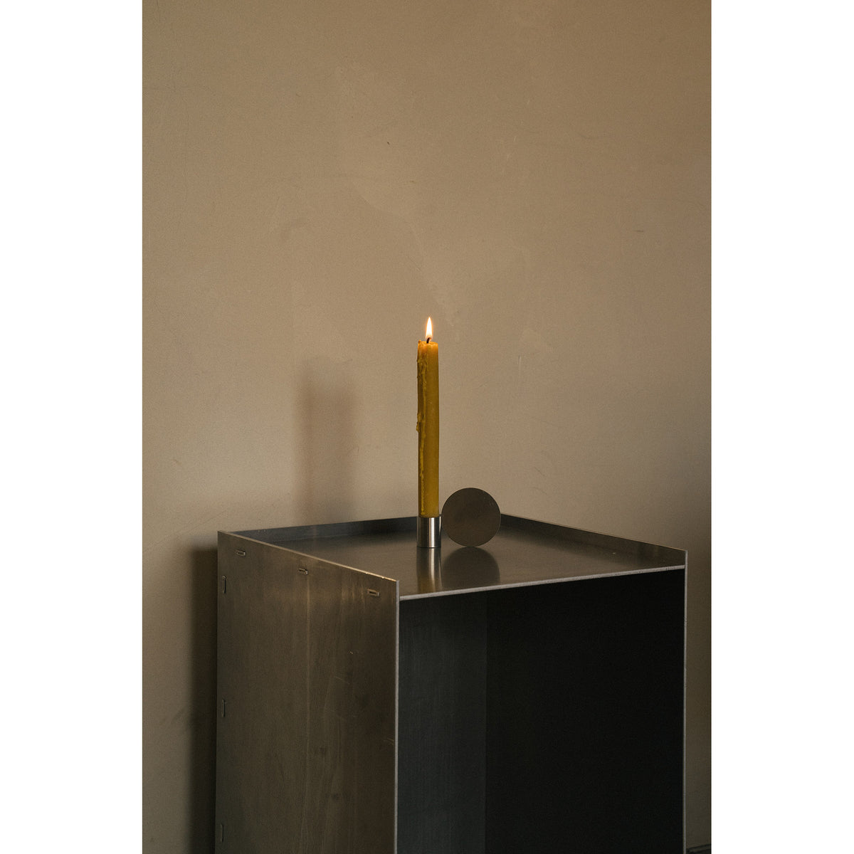 Fundament Candle Holder - Stainless Steel, Form 3