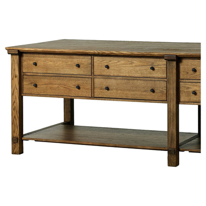 Gardendale Kitchen Island - Tan Oak Veneer