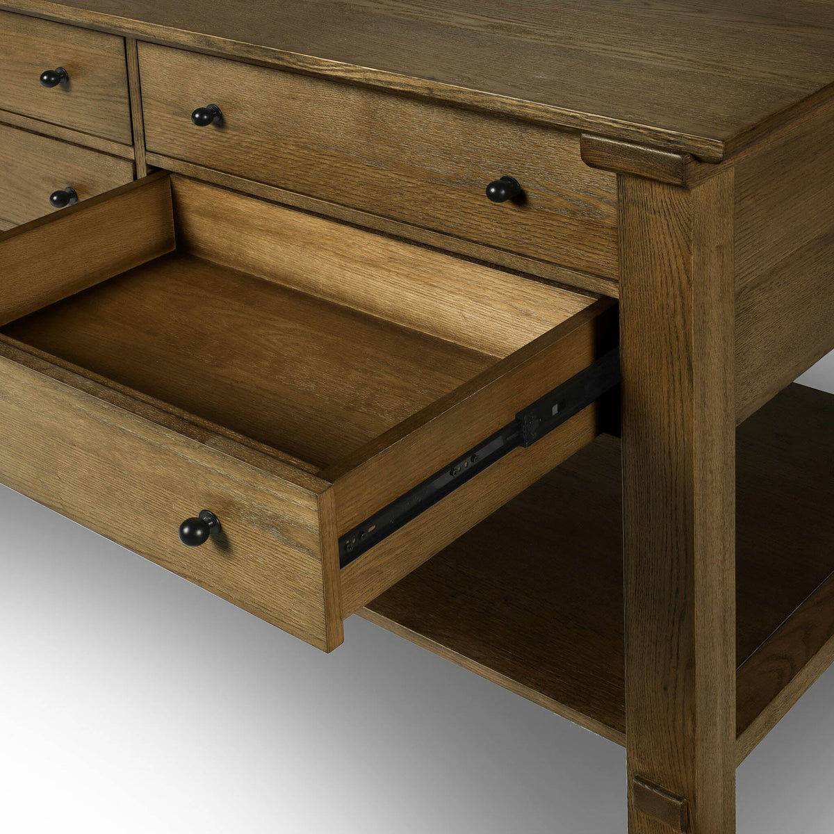 Gardendale Kitchen Island - Tan Oak Veneer