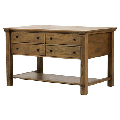 Gardendale Small Kitchen Island - Tan Oak Veneer