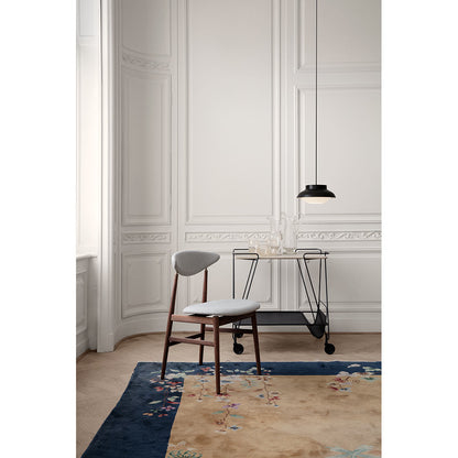 Gent Fully Upholstered Dining Chair - Wood Base