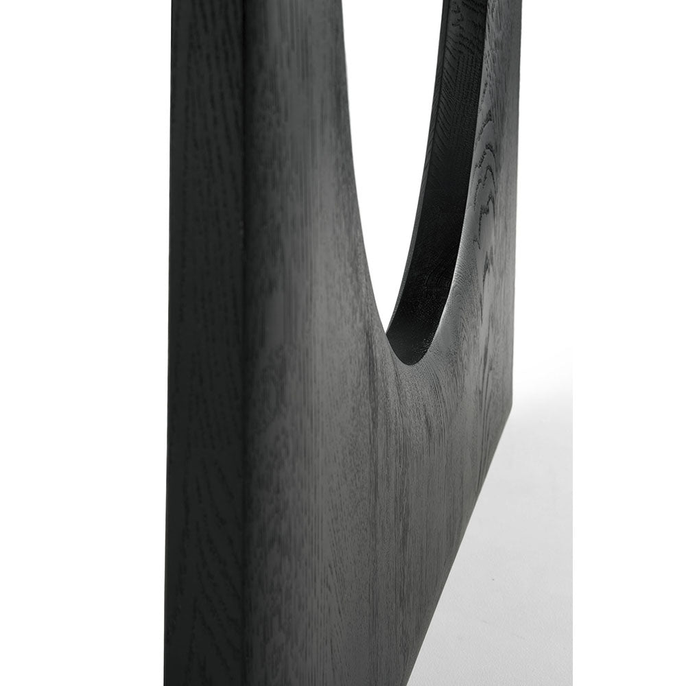 Geometric Dining Table - Black Oak