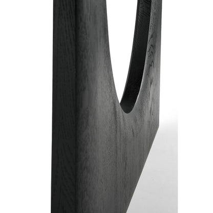 Geometric Dining Table - Black Oak