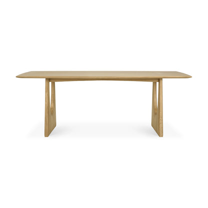 Geometric Dining Table - Oak