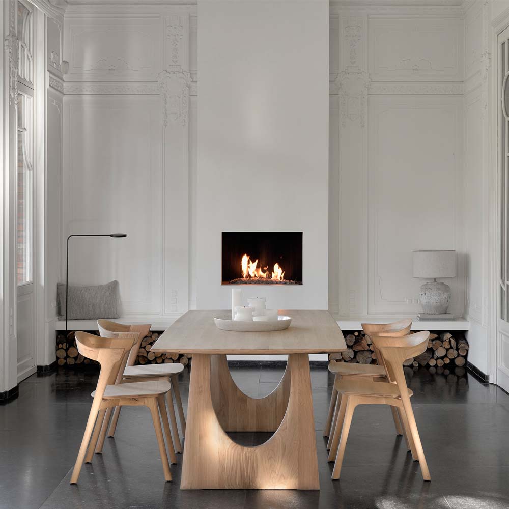 Geometric Dining Table - Oak