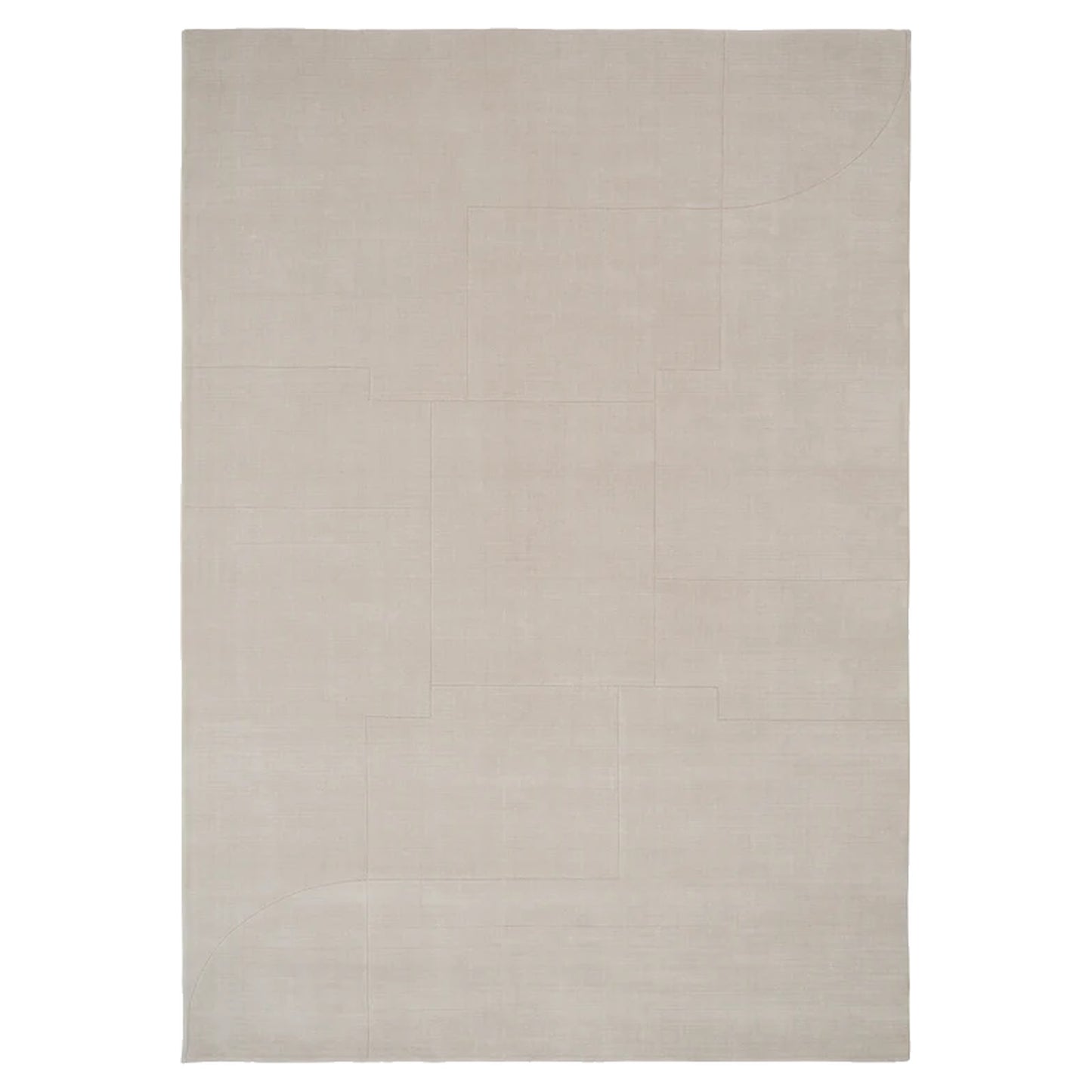 Geometric Maze Rug - Beige