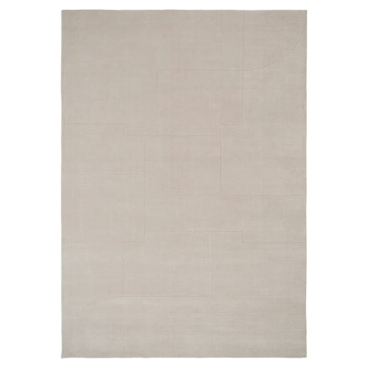 Geometric Maze Rug - Beige