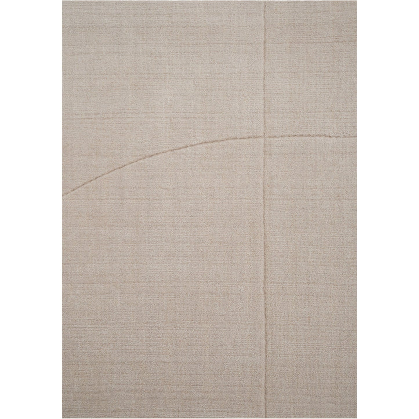 Geometric Maze Rug - Beige