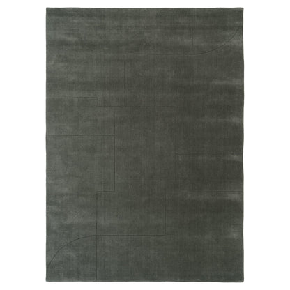 Geometric Maze Rug - Moss