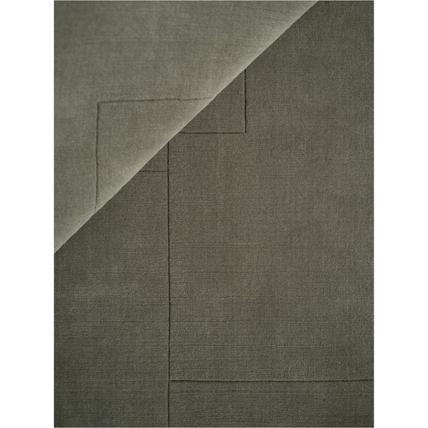 Geometric Maze Rug - Moss