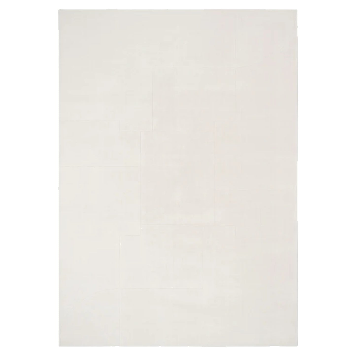 Geometric Maze Rug - White