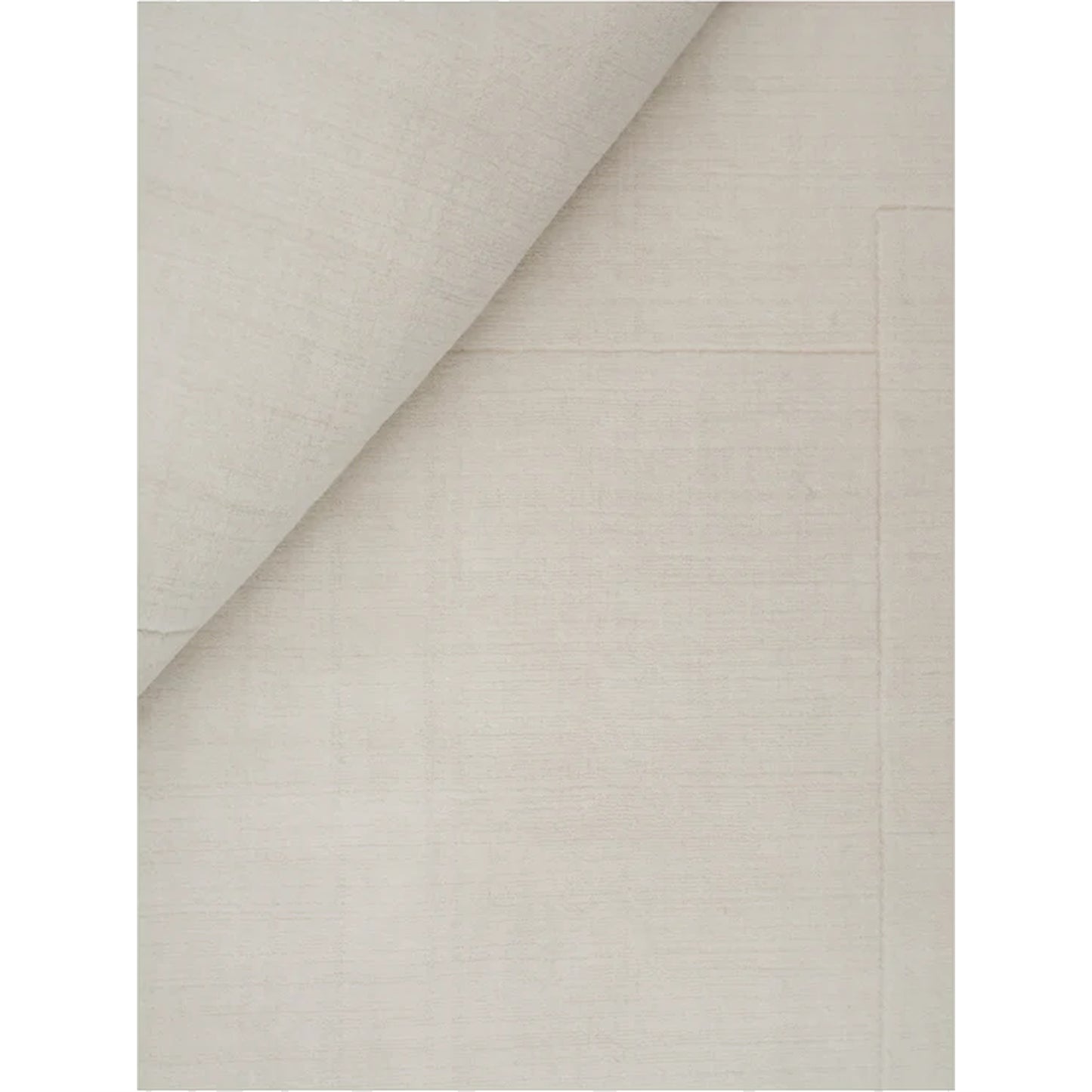 Geometric Maze Rug - White