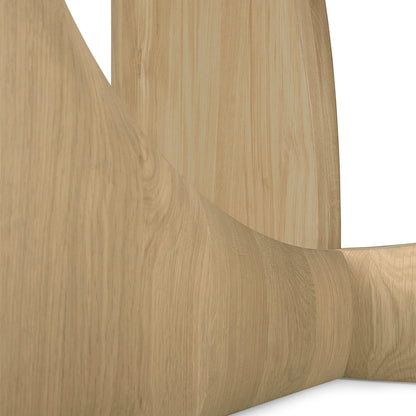 Geometric Round Dining Table - Oak