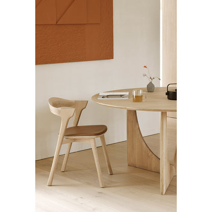 Geometric Round Dining Table - Oak